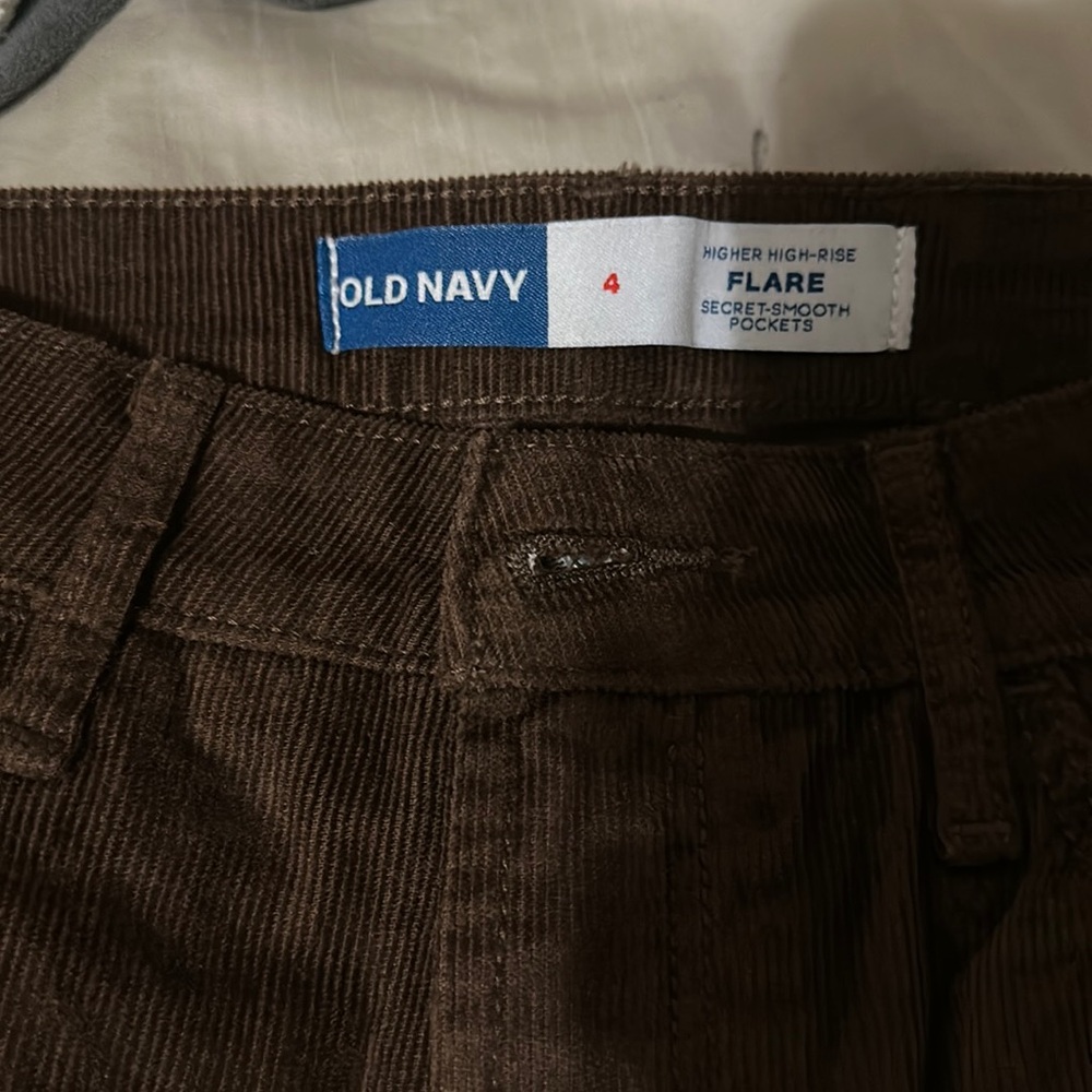 Brown corduroy pants old navy size 4